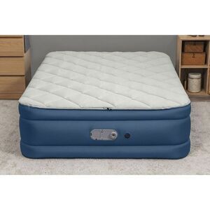 Open Box - Sealy -  Air Mattress QUEEN AlwayzAire Tough Guard Du Blue